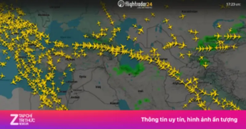 Bầu Trời Trung Đông 'Trống Trải' Trên Radar: Hàng Không Toàn Cầu Chao Đảo