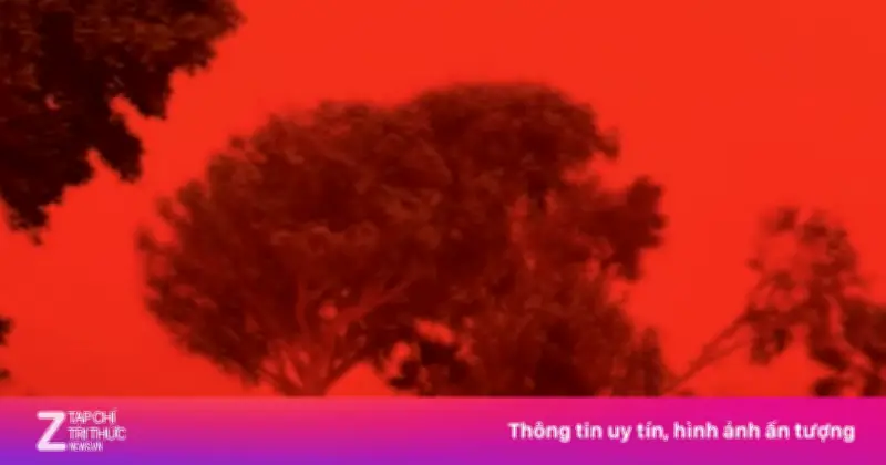 Bầu Trời Tây Australia 'Đỏ Rực Như Máu' Gây Sửng Sốt Vì Bão Bụi