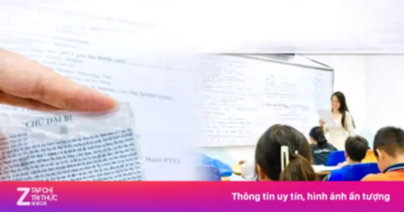 Cô giáo nghi ngờ phao thi, hóa ra học sinh cầm 'Chú Đại Bi' trong giờ kiểm tra