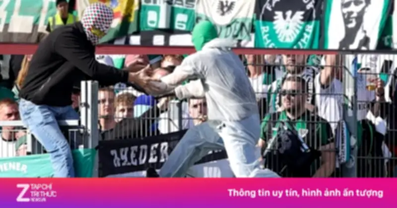 Cổ động viên đeo mặt nạ phá hoại VAR tại Bundesliga 2, gây chấn động bóng đá Đức