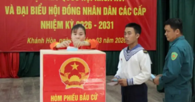 Cử Tri Đặc Khu Trường Sa Bỏ Phiếu Sớm, Thể Hiện Quyền Làm Chủ