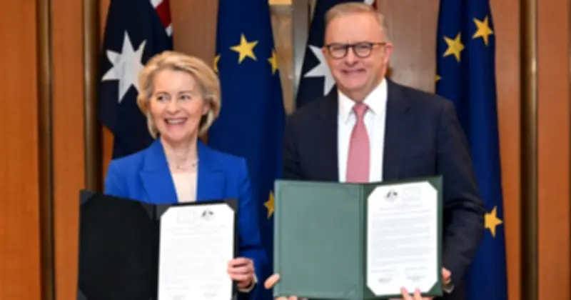 Úc và EU đạt thỏa thuận thương mại tự do lịch sử, xóa bỏ 99% thuế quan