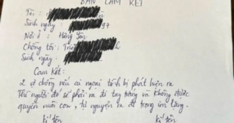 Cam kết 'ngoại tình phải ra đi tay trắng' gần như vô giá trị pháp lý