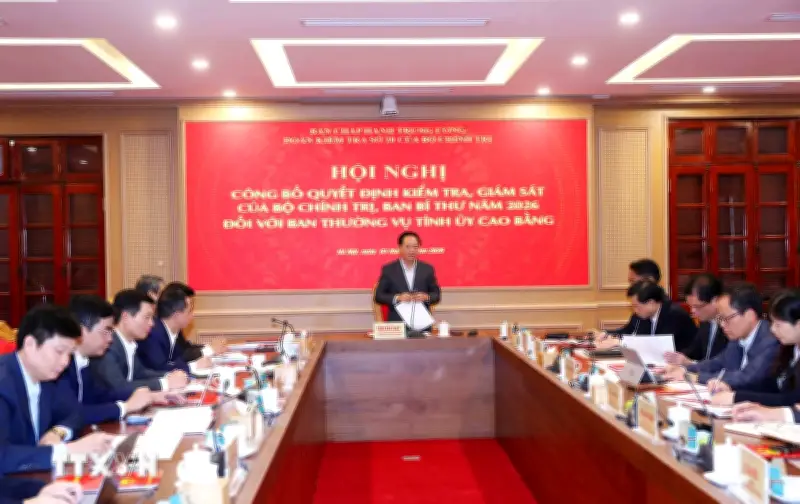 Cao Bằng: Công bố quyết định kiểm tra, giám sát đối với Ban Thường vụ Tỉnh ủy