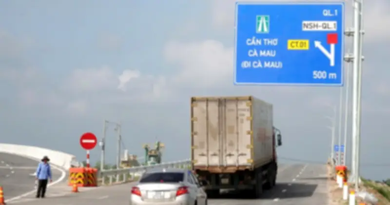 Cao tốc Hậu Giang - Cà Mau tạm dừng khai thác từ 16.3 để đảm bảo an toàn thi công