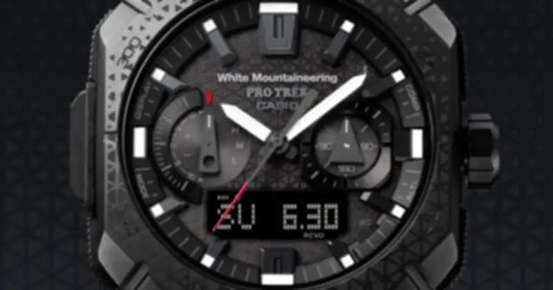 Casio Pro Trek x White Mountaineering: Đồng hồ titan 26 triệu đồng chính thức có mặt tại thị trường Mỹ