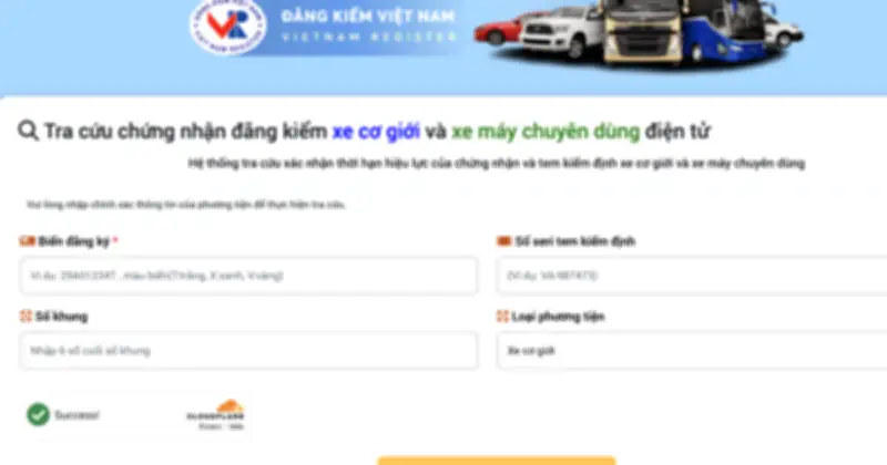 Cục Đăng kiểm Việt Nam hướng dẫn tra cứu giấy chứng nhận kiểm định điện tử cho xe