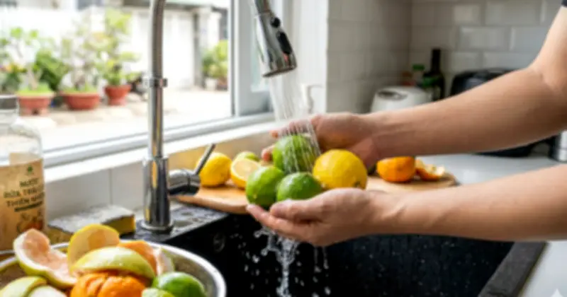Cách rửa trái cây đúng chuẩn: Loại bỏ hóa chất, tận dụng dinh dưỡng từ vỏ