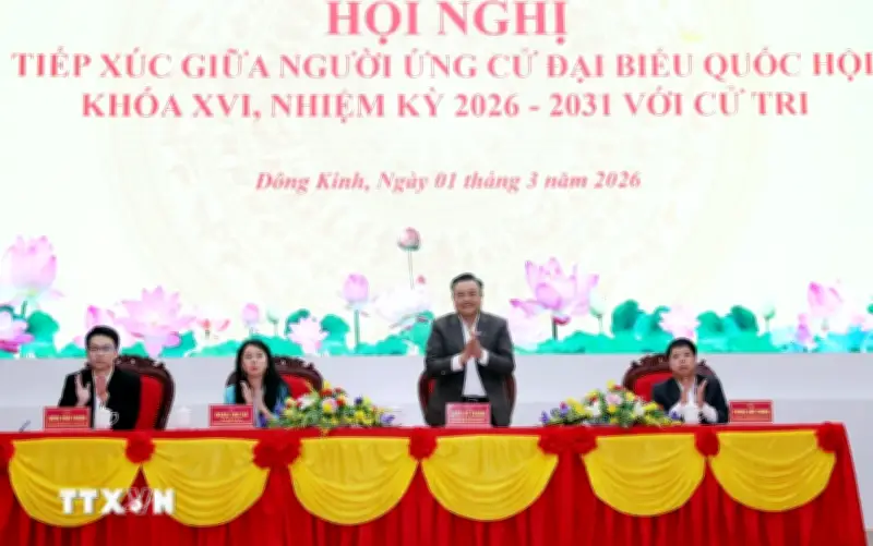 Chủ nhiệm Ủy ban Kiểm tra Trung ương tiếp xúc cử tri tại Lạng Sơn