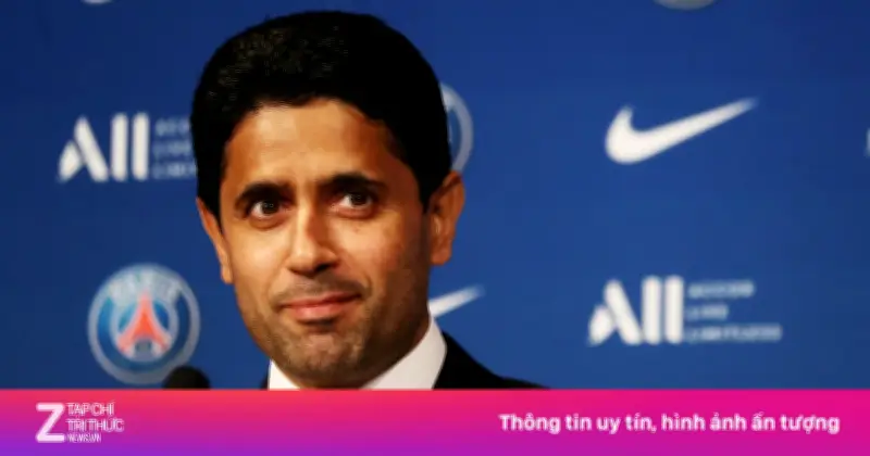 Chủ tịch PSG Nasser Al-Khelaifi bị kẹt tại Qatar, có thể vắng mặt trận gặp Chelsea