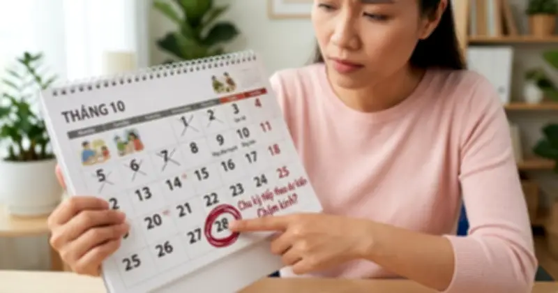 Chậm kinh sau ngừng biện pháp tránh thai nội tiết tố: Có đáng lo?