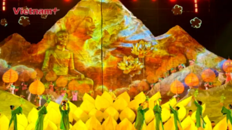 Chương trình nghệ thuật 'Non thiêng Yên Tử - Khí phách ngàn năm' thu hút đông đảo khán giả