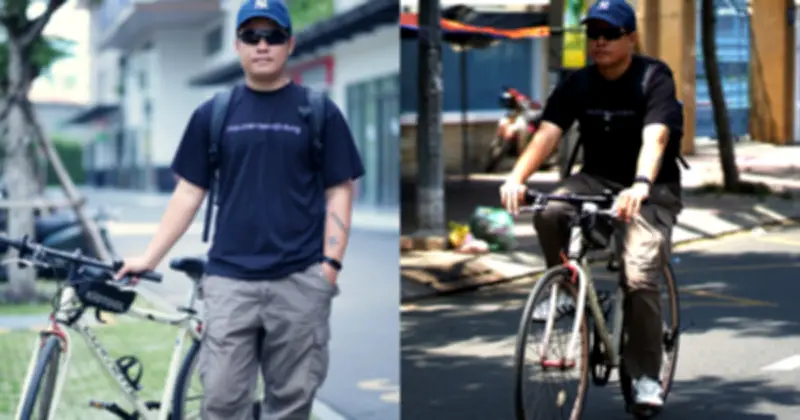 Chàng văn phòng Sài Gòn quay lại xe đạp vì giá xăng tăng và sức khỏe xuống