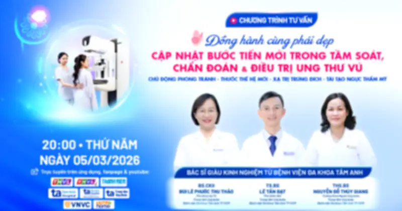 Chuyên gia tư vấn trực tiếp: Cập nhật tiến bộ mới trong điều trị ung thư vú