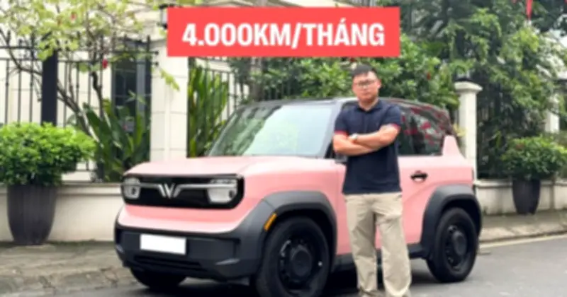 Chạy 4.000km/tháng, chủ xe VinFast VF 3: 'Xe điện giờ tiện như xe xăng, đã thử Hà Nội-Huế ngon lành'