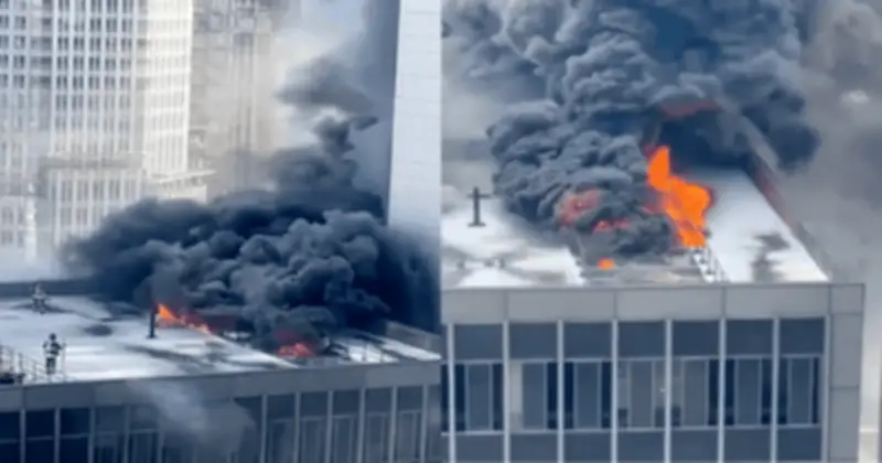 Cháy lớn bùng phát tại tòa nhà cao tầng ở New York trước lễ hội St. Patrick