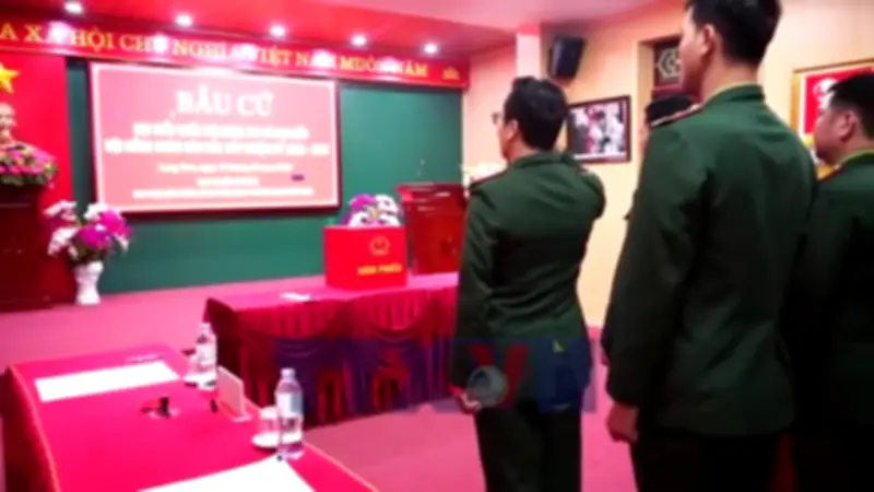 Cán Bộ Chiến Sĩ Biên Phòng Lạng Sơn Thực Hiện Nghĩa Vụ Bầu Cử Trang Nghiêm