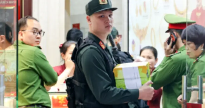 Công An Kiểm Tra, Thu Giữ Tài Liệu Tại Cửa Hàng Vàng Bảo Tín Minh Châu Ở Hà Nội