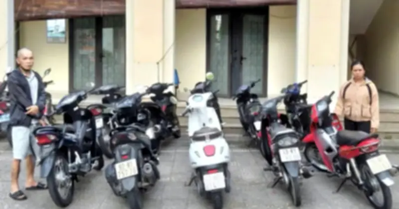 Công an Đà Nẵng triệt phá nhóm trộm xe máy tinh vi, thu giữ 9 phương tiện tang vật