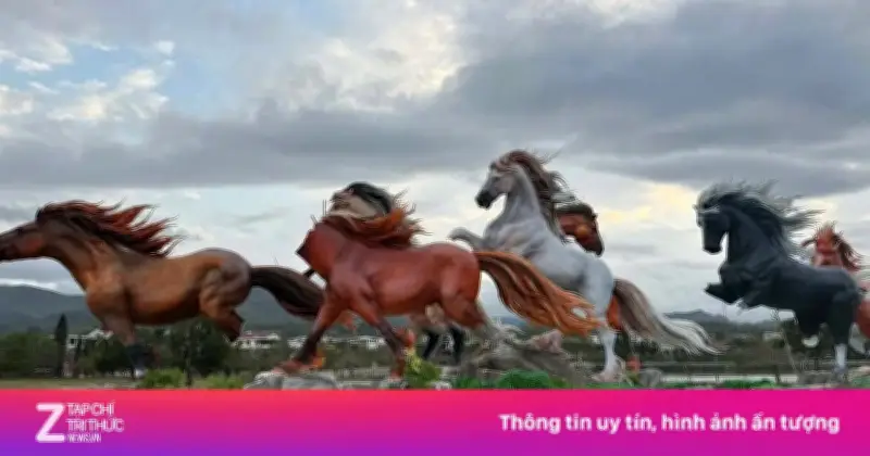 Công an Quảng Trị xác minh vụ phá hoại cụm tượng ngựa 'Mã đáo thành công'