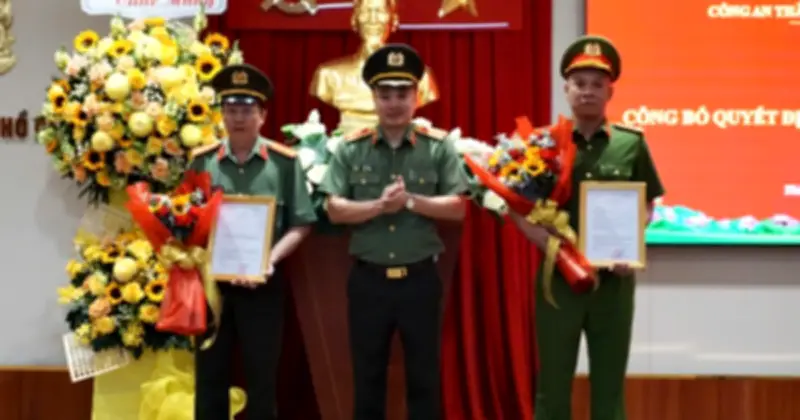 Công an TP.HCM bổ nhiệm hai tân Thủ trưởng cơ quan điều tra quan trọng