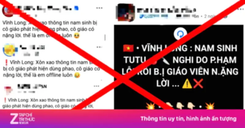 Công An Vĩnh Long Bác Tin Nam Sinh Tự Tử Do Bị Phát Hiện Dùng Phao