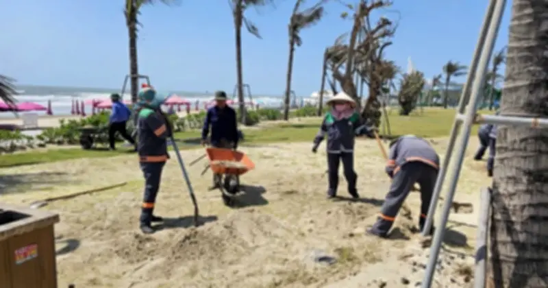 Công viên Bãi Sau Vũng Tàu: Cát bay dày đặc, giải pháp khắc phục còn nhiều thách thức