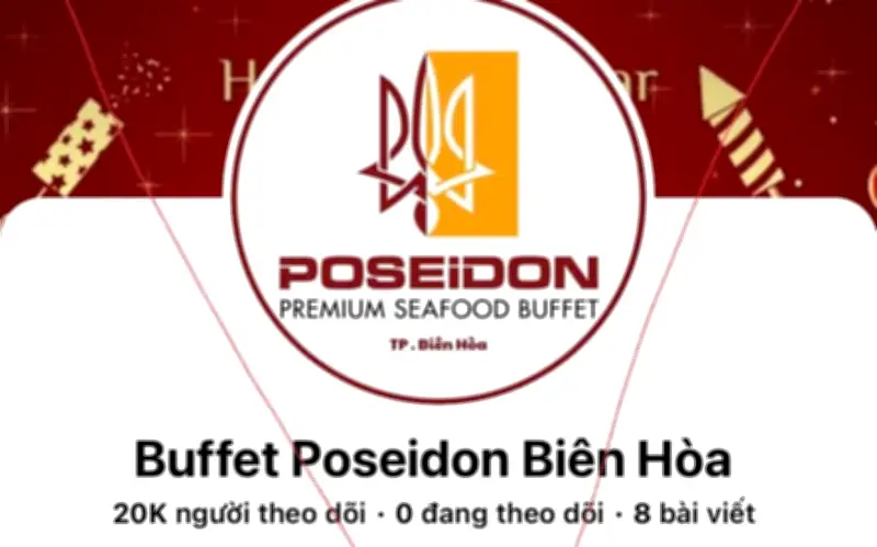 Cảnh báo lừa đảo qua fanpage giả mạo nhà hàng buffet Poseidon Biên Hòa tại Đồng Nai