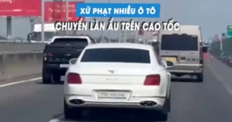 Cảnh báo: Tài xế chuyển làn không xi-nhan trên cao tốc đối mặt phạt nặng