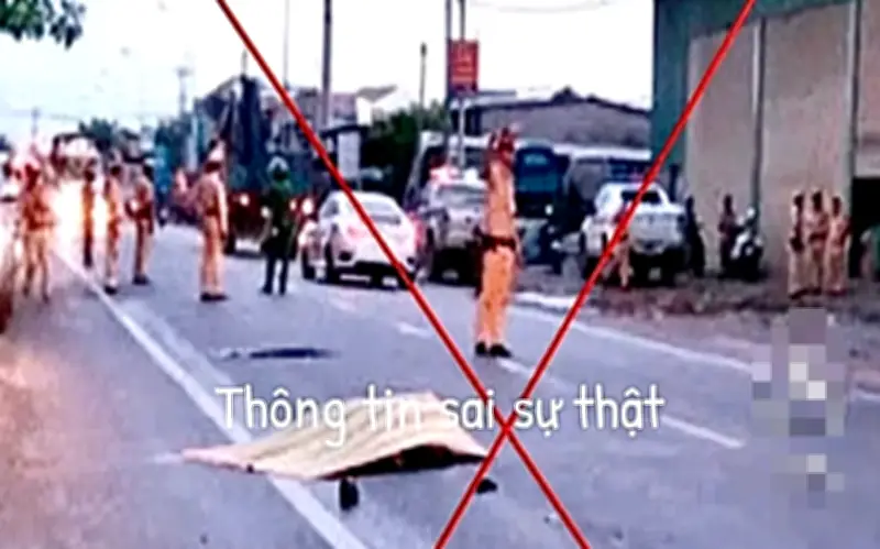 Cảnh báo tin giả: Thông tin CSGT tử vong trên mạng xã hội là không đúng sự thật