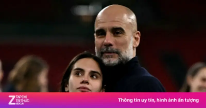 Con gái Pep Guardiola gây chú ý khi đồng hành cùng cha trong khoảnh khắc vinh quang