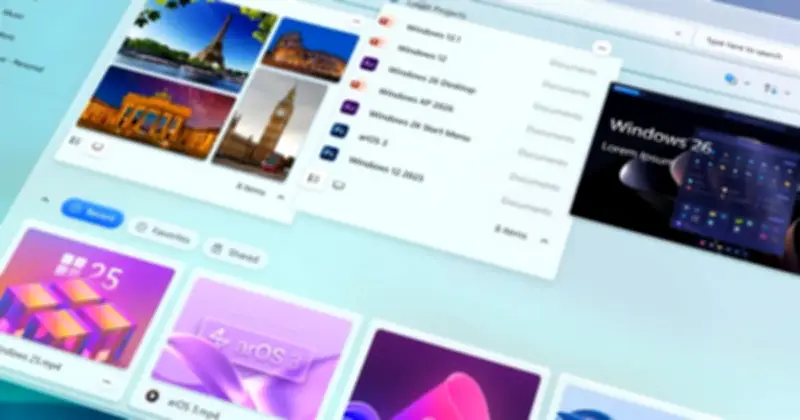 Concept Windows 12 với File Explorer tương lai: Fluent Design và AI tích hợp