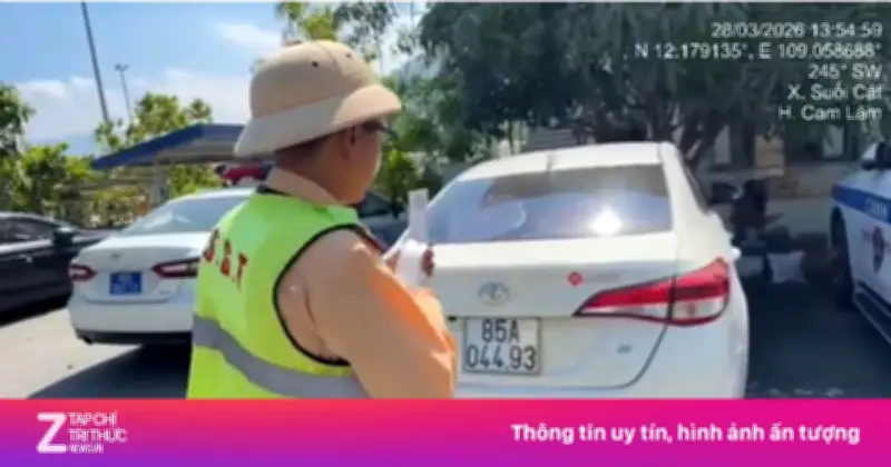 CSGT Phát Hiện Xe Ôtô Hết Hạn Đăng Kiểm Trên Cao Tốc, Lập Biên Bản Xử Phạt