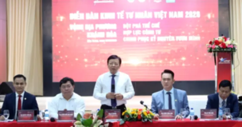 Diễn đàn Kinh tế Tư nhân 2026: Khánh Hòa khởi động phiên đối thoại địa phương đầu tiên