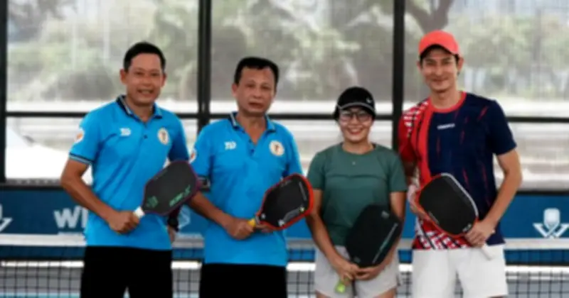 Diễn viên Huy Khánh tham gia giải pickleball đồng hành VCK TNSV 2026 tại Nha Trang