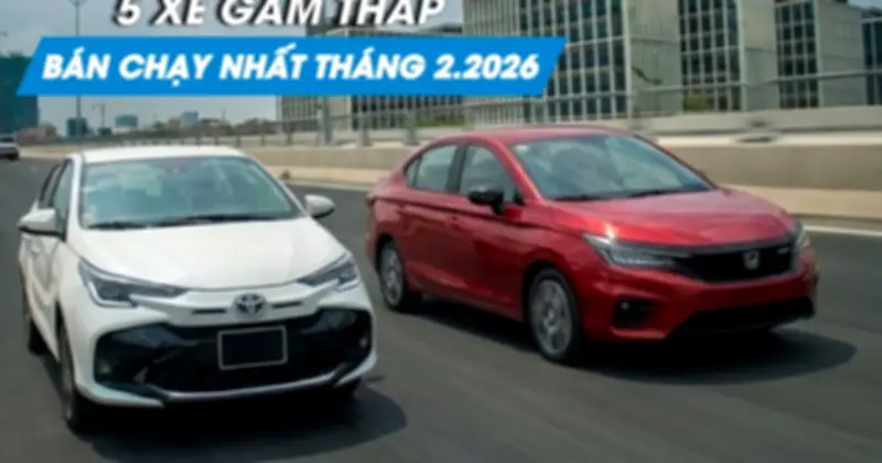 Doanh số xe sedan gầm thấp sụt giảm mạnh trong tháng 2.2026