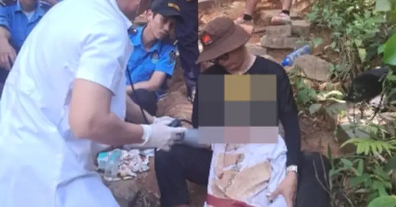 Du khách nam gặp nạn khi chinh phục tuyến cột điện trên núi Bà Đen