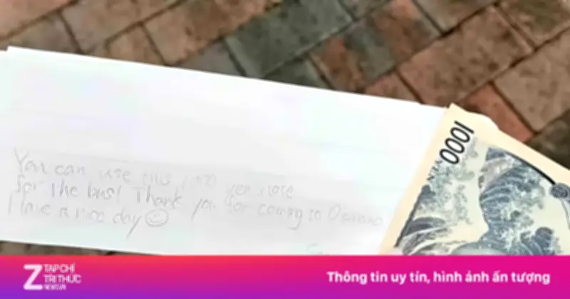 Du khách Trung Quốc suýt khóc vì tờ 1.000 yen và lời nhắn cảm ơn từ nữ sinh Nhật tại Okinawa