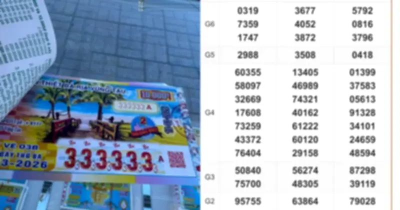 Dãy Số 37583 Bạc Liêu Trúng Kép: Giải Tư Và Giải Bảy Cùng Lúc