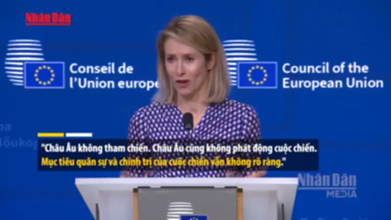 EU Kêu Gọi Các Bên Liên Quan Mỹ, Israel Chấm Dứt Xung Đột Với Iran