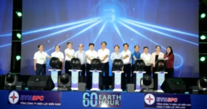 EVNSPC và các công ty điện lực lan tỏa thông điệp xanh hưởng ứng Giờ Trái Đất 2026