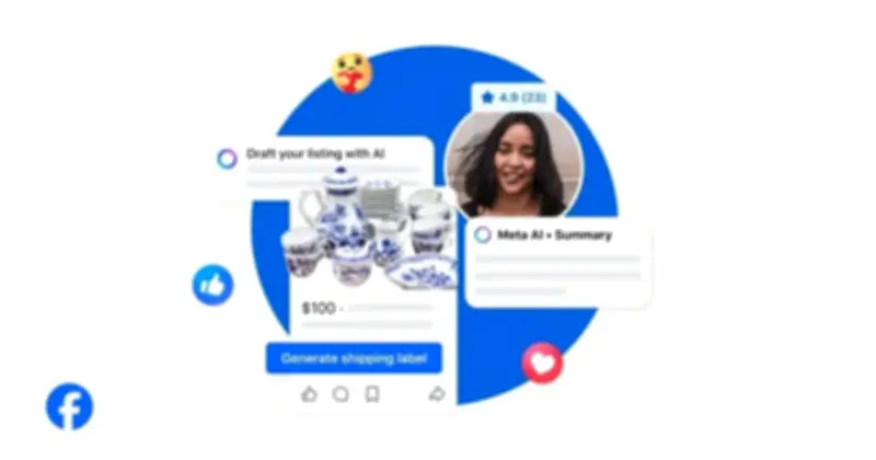 Facebook Marketplace ra mắt tính năng AI tự động trả lời tin nhắn và hỗ trợ đăng bán