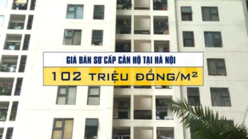 Giá căn hộ Hà Nội đạt mức trung bình 102 triệu đồng/m2, thị trường biến động