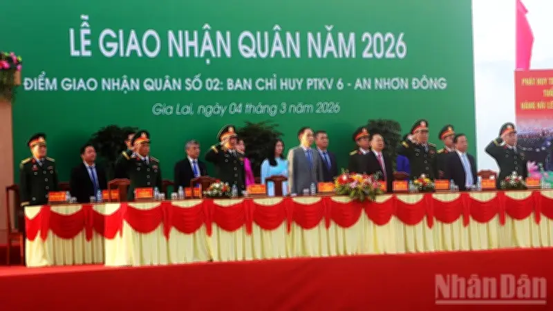 Gia Lai long trọng tổ chức lễ giao nhận quân năm 2026, động viên tân binh lên đường nhập ngũ
