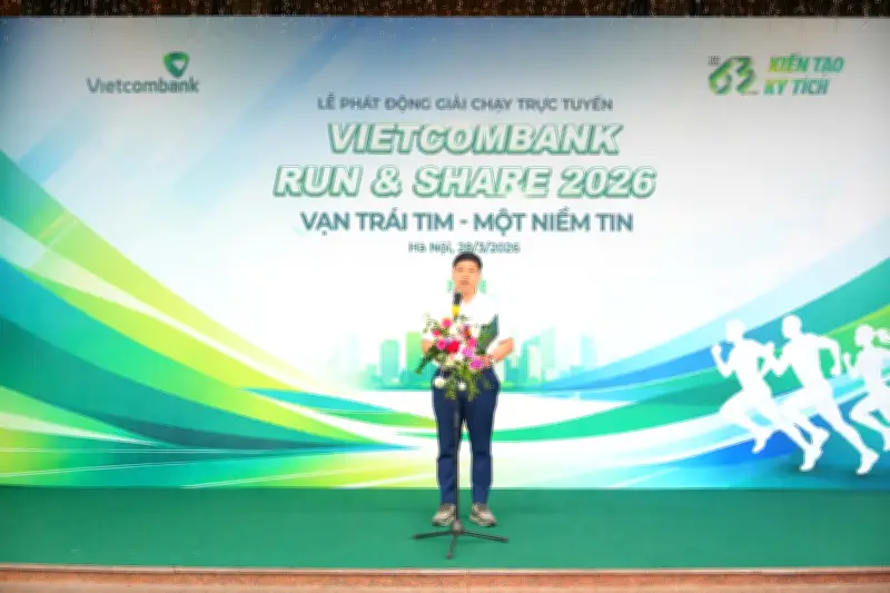 Giải chạy Vietcombank Run Share 2026 gây quỹ hỗ trợ học sinh, sinh viên