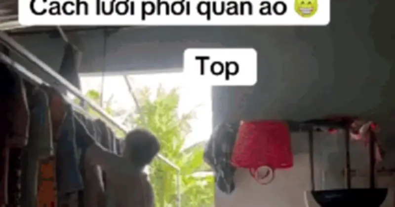 Giàn phơi đồ tự động gây sốt mạng: Thiết kế đơn giản mà 100 triệu người không nghĩ ra