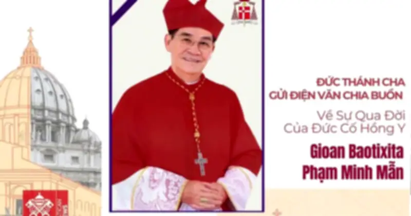 Giáo hoàng Leo XIV gửi điện văn chia buồn về sự qua đời của Đức Hồng y Phạm Minh Mẫn