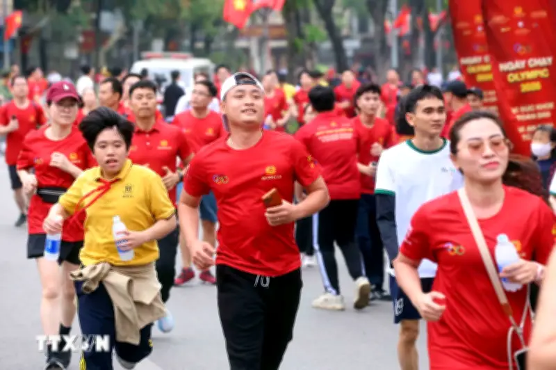 Gần 17.000 người hưởng ứng Ngày chạy Olympic vì sức khỏe toàn dân