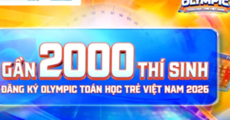 Gần 2.000 thí sinh đăng ký Olympic Toán học trẻ VYMO 2026 sau ít ngày