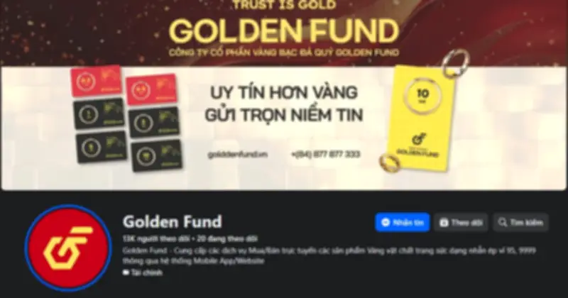 Golden Fund tạm dừng giao dịch, xin lỗi khách hàng sau sự cố thông báo